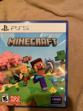 Minecraft PS5 Game - Blue Case with Colorful Cover Art